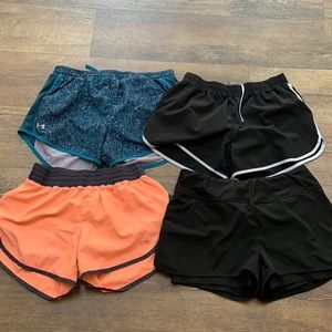 4 pair gym shorts.